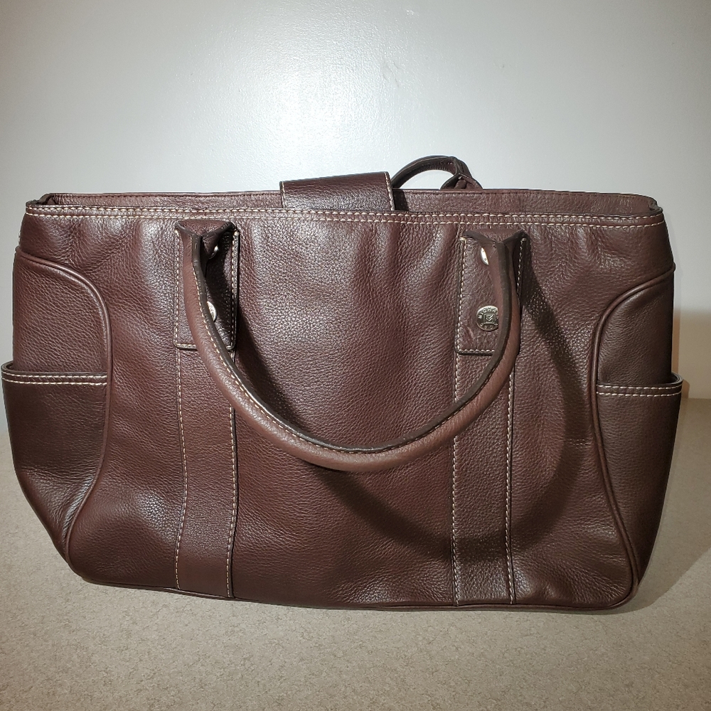 Large Brown Leather Michael Kors Handbag